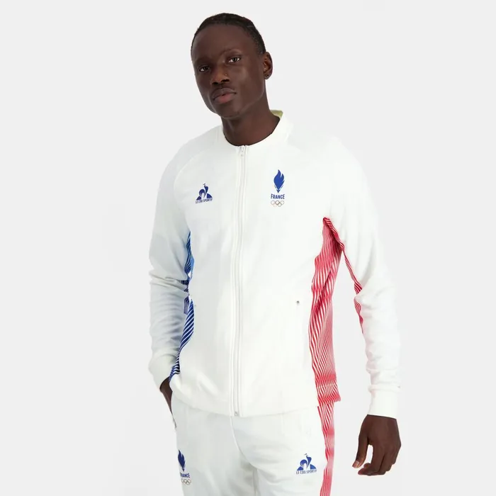 Sweatshirts Men Le Coq Sportif France039s Olympic Team Sweat Zipp quipe De France Homme Marshmallow Sweatshirts Men Le Coq Sportif France039s Olympic Team Sweat Zipp quipe De France Homme Marshmallow