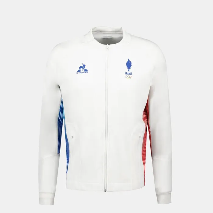 Sweatshirts Men Le Coq Sportif France039s Olympic Team Sweat Zipp quipe De France Homme Marshmallow