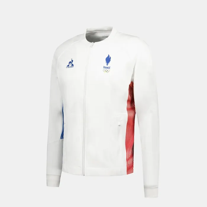 Sweatshirts Men Le Coq Sportif France039s Olympic Team Sweat Zipp quipe De France Homme Marshmallow