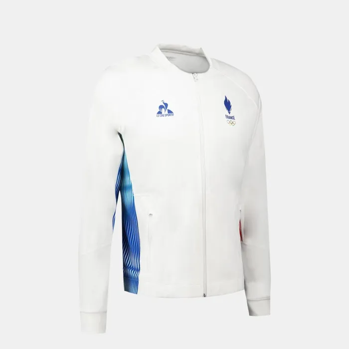 Sweatshirts Men Le Coq Sportif France039s Olympic Team Sweat Zipp quipe De France Homme Marshmallow