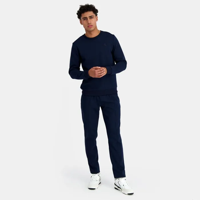 Sweatshirts Men Le Coq Sportif Ton Sur Ton RoundNeck Sweatshirtshirt Dark Velvet