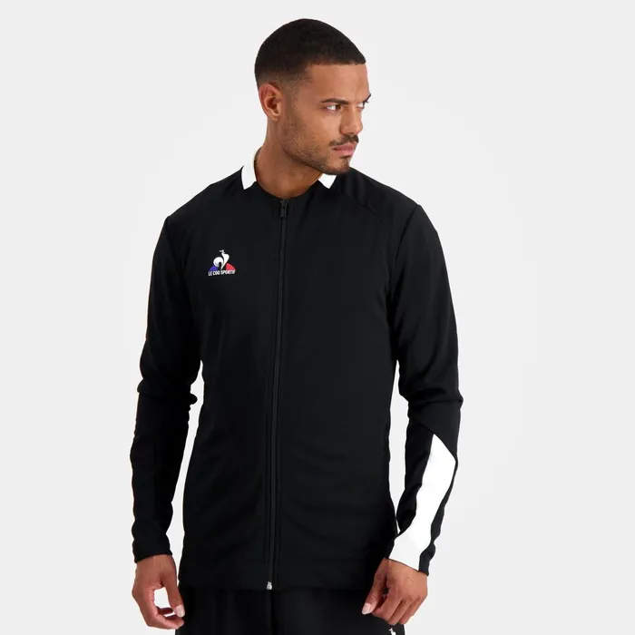 Sweatshirts Men Le Coq Sportif Training ZipUp Sweatshirtshirt Black Sweatshirts Men Le Coq Sportif Training ZipUp Sweatshirtshirt Black
