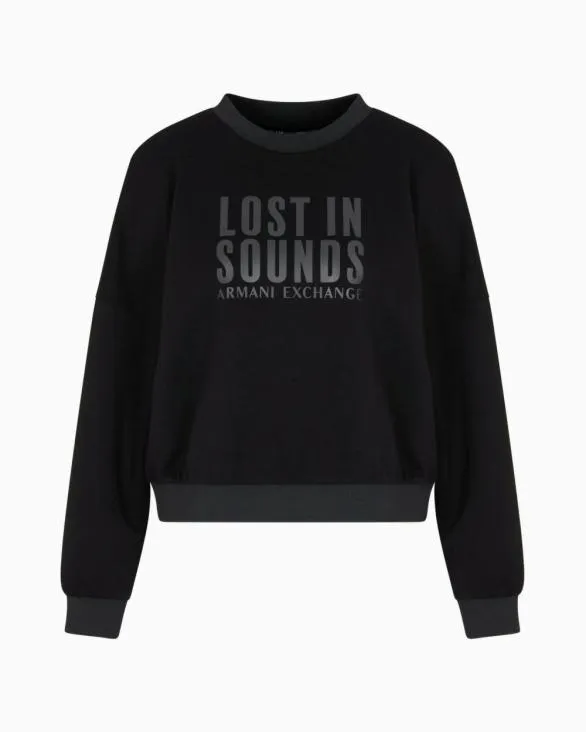 Sweatshirts Without Hood Black Women Armani Sweatshirts