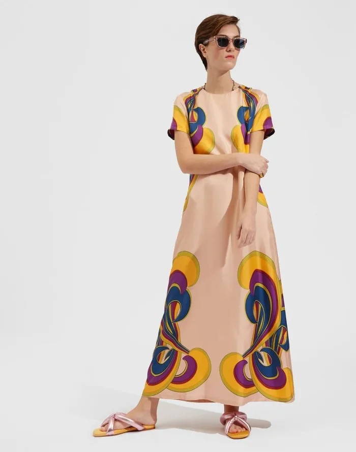Swing Dress Place Rainbow Swirl Rosa Place Women La Double J Dresses