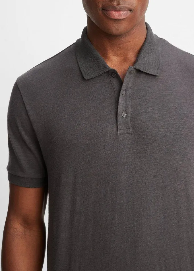 TShirts and Polos Men Vince Classic Slub Polo Shirt Sphere TShirts and Polos Men Vince Classic Slub Polo Shirt Sphere