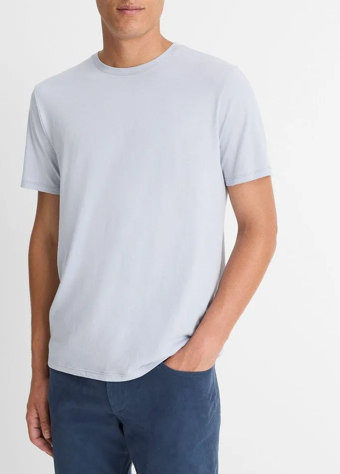 TShirts and Polos Men Vince Pima Cotton Crew Neck TShirt Ocean Glass TShirts and Polos Men Vince Pima Cotton Crew Neck TShirt Ocean Glass