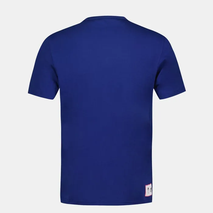 Tshirts And Tops Men Le Coq Sportif Paris 2024 TShirt Blue Depths