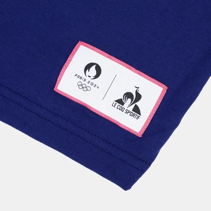 Tshirts And Tops Men Le Coq Sportif Paris 2024 TShirt Blue Depths