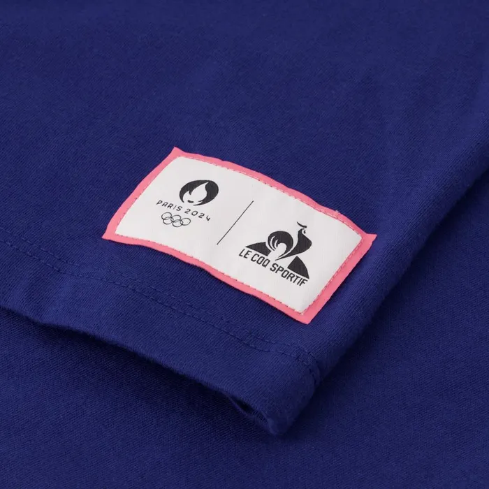 Tshirts And Tops Men Le Coq Sportif Paris 2024 TShirt Blue Depths