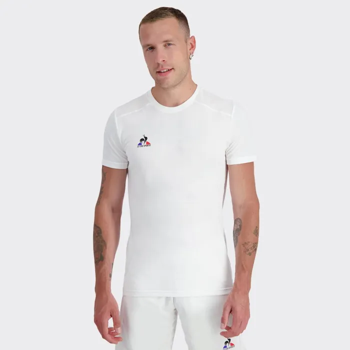 Tshirts And Tops Men Le Coq Sportif Tennis TShirt New Optical White