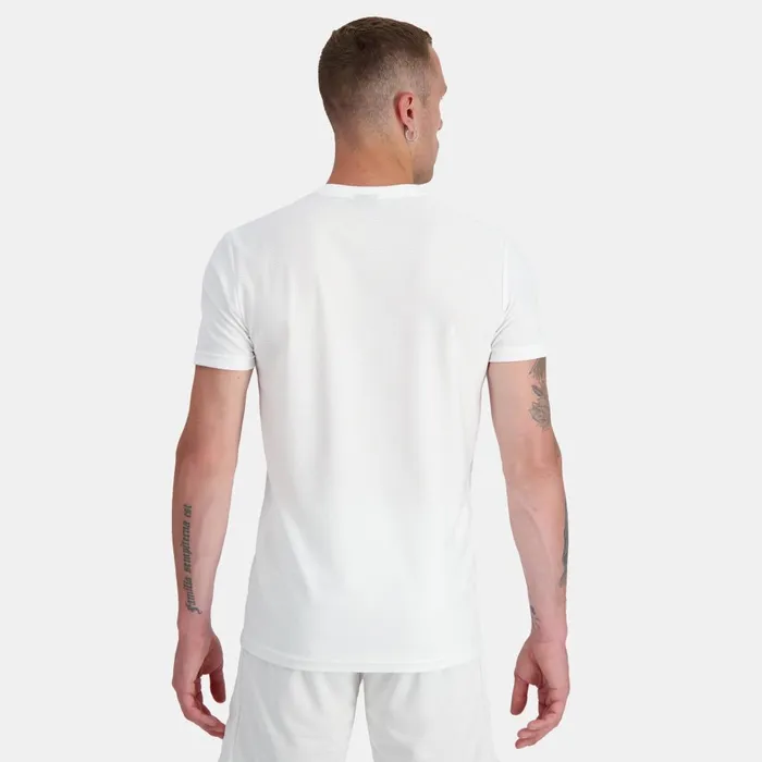 Tshirts And Tops Men Le Coq Sportif Tennis TShirt New Optical White Tshirts And Tops Men Le Coq Sportif Tennis TShirt New Optical White