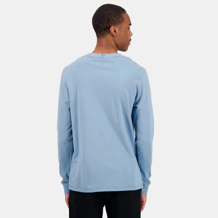 Tshirts And Tops Men Le Coq Sportif Ton Sur Ton LongSleeve TShirt Faded Denim