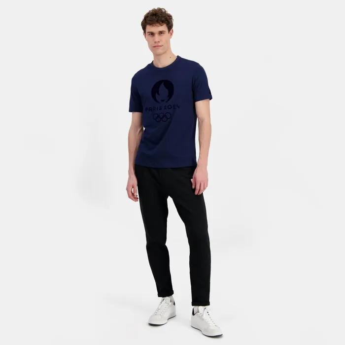Tshirts And Tops MenWomen Le Coq Sportif Paris 2024 TShirt Bleu Nuit Tshirts And Tops MenWomen Le Coq Sportif Paris 2024 TShirt Bleu Nuit