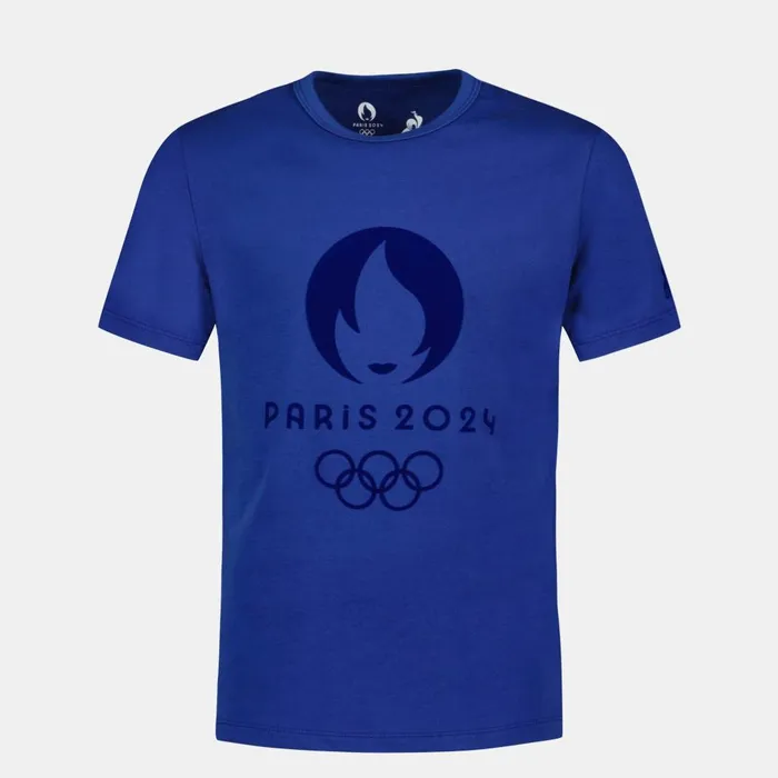 Tshirts Kids Le Coq Sportif Paris 2024 TShirt Kids Blue Depths