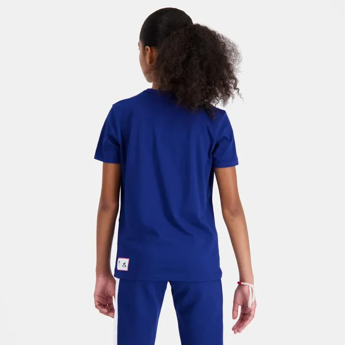 Tshirts Kids Le Coq Sportif Paris 2024 TShirt Kids Blue Depths
