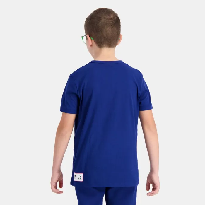 Tshirts Kids Le Coq Sportif Paris 2024 TShirt Kids Blue Depths