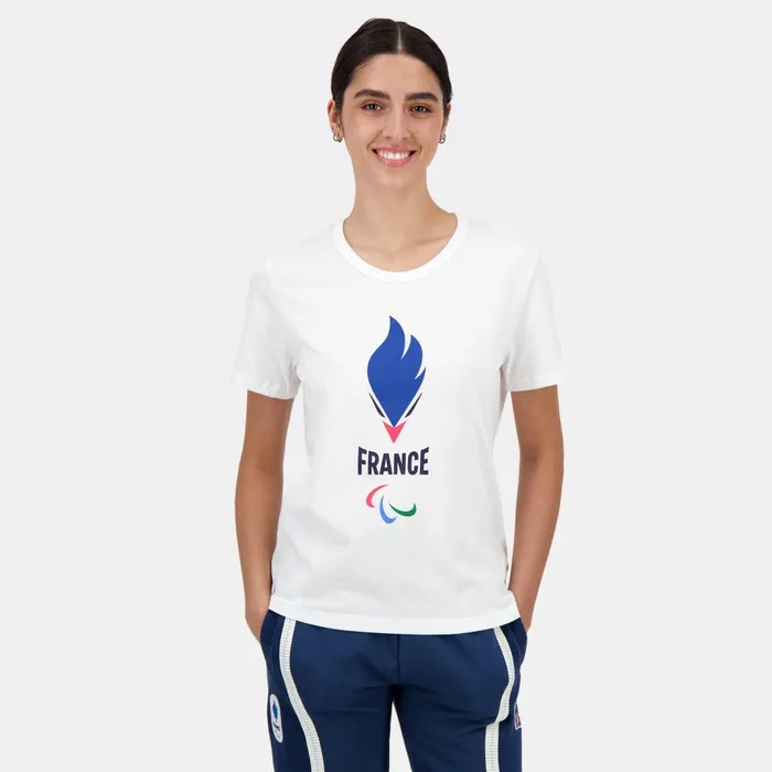 Tshirts Polos Shirts And Tops Women Le Coq Sportif Paris 2024 Paralympic French Team TShirt Tshirts Polos Shirts And Tops Women Le Coq Sportif Paris 2024 Paralympic French Team TShirt