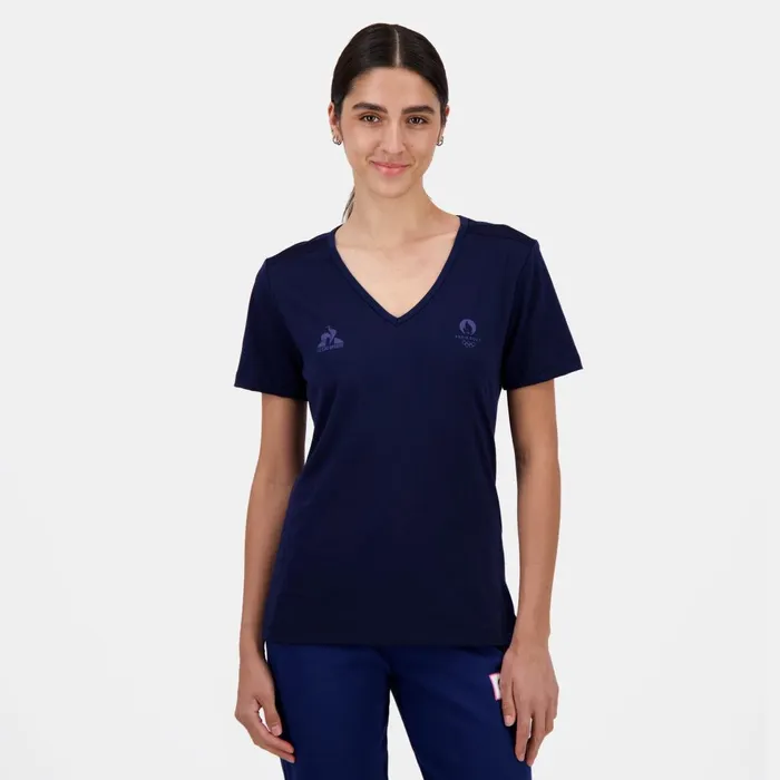 Tshirts Polos Shirts And Tops Women Le Coq Sportif Paris 2024 TShirt Bleu Nuit Tshirts Polos Shirts And Tops Women Le Coq Sportif Paris 2024 TShirt Bleu Nuit