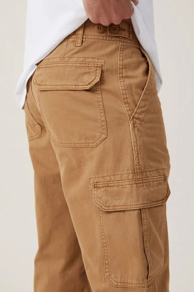 Tactical Cargo Pant Vintage Tobacco Herringbone Men Cotton On Pants Tactical Cargo Pant Vintage Tobacco Herringbone Men Cotton On Pants