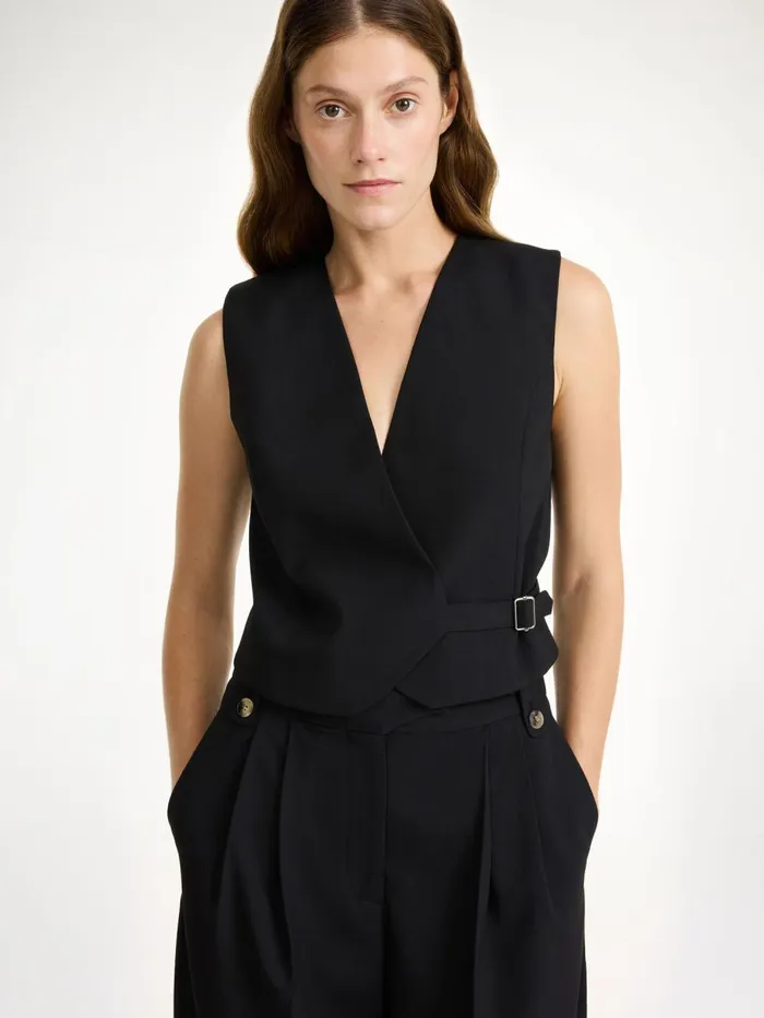 Talime Waistcoat Black Women By Malene Birger Blazers