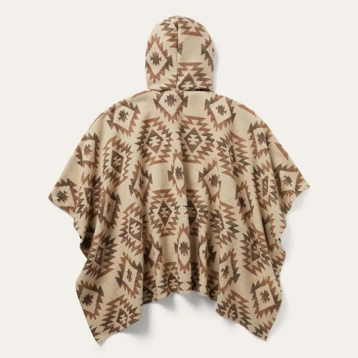 Tan Aztec Poncho Brown Women Stetson Sweaters