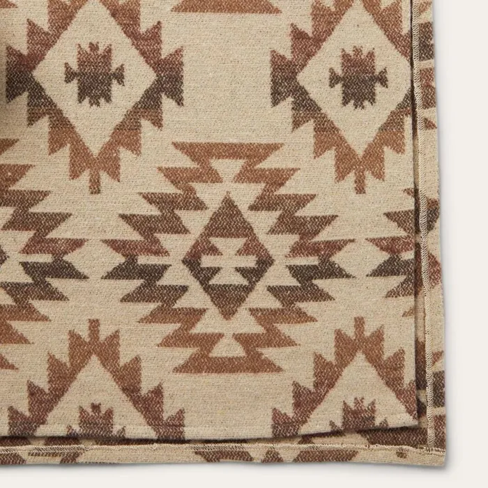 Tan Aztec Poncho Brown Women Stetson Sweaters