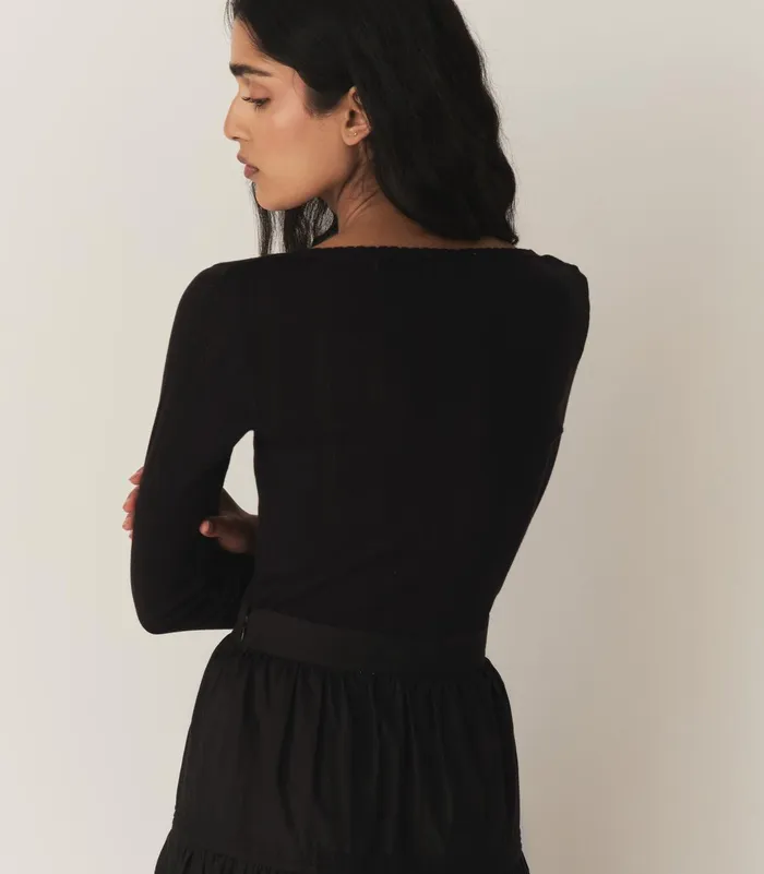 Tees Women DEN Cilla Tee Black Tees Women DEN Cilla Tee Black