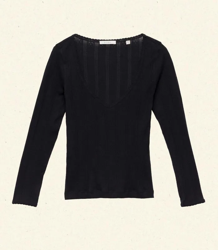 Tees Women DEN Cilla Tee Black Tees Women DEN Cilla Tee Black
