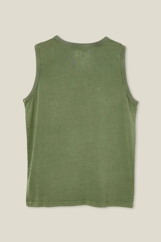 The Eddy Essential Tank Swag Green Wash BoysGirls Cotton On Tops and TShirts The Eddy Essential Tank Swag Green Wash BoysGirls Cotton On Tops and TShirts