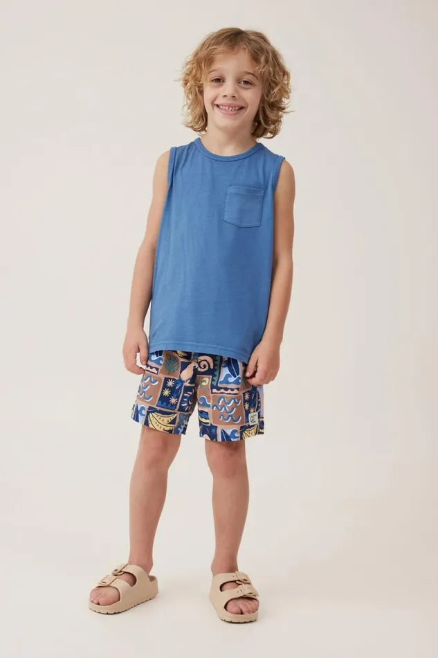 The Essential Tank Petty Blue Wash Boys Cotton On Tops and TShirts The Essential Tank Petty Blue Wash Boys Cotton On Tops and TShirts