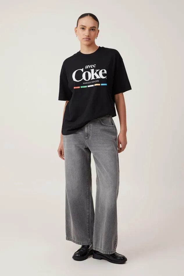 The Lcn Boxy Graphic Tee Lcn Cok Coca Cola Coke Black Women Cotton On Tops The Lcn Boxy Graphic Tee Lcn Cok Coca Cola Coke Black Women Cotton On Tops