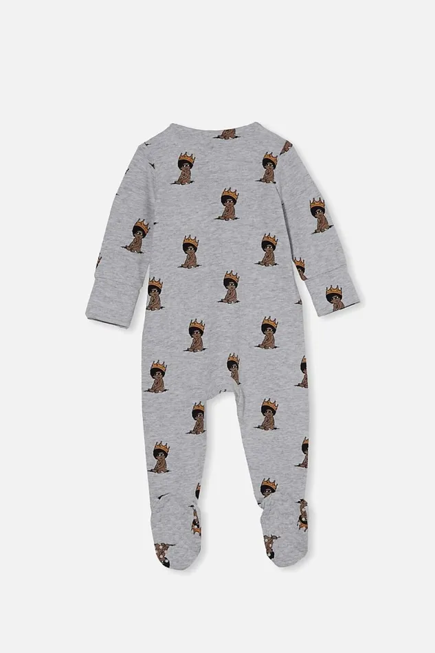 The Long Sleeve Zip Romper UsaLcn Lcn Mt Cloud Marlebaby Biggie Baby Cotton On Rompers and Bubbysuits