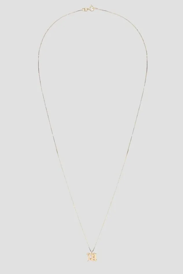 The M Necklace Gold WomenMen MISBHV Jewelry