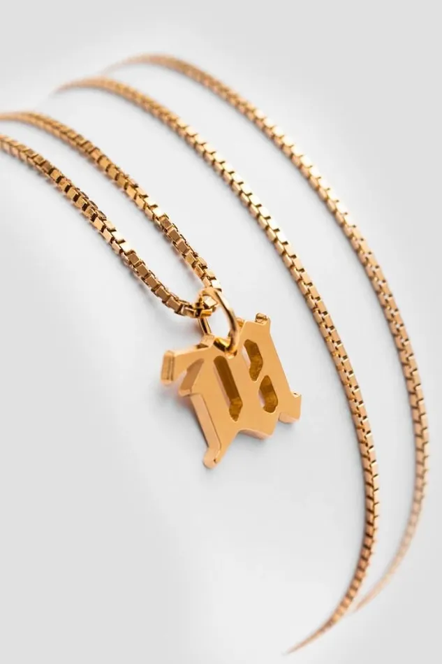 The M Necklace Gold WomenMen MISBHV Jewelry