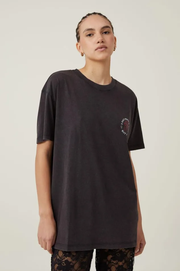 The Oversized Rolling Stones Tee Lcn Bra Rolling Stones Rock N Roll Washed Bl Women Cotton On Tops The Oversized Rolling Stones Tee Lcn Bra Rolling Stones Rock N Roll Washed Bl Women Cotton On Tops
