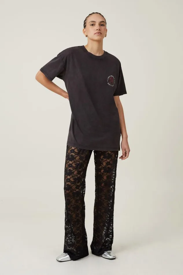 The Oversized Rolling Stones Tee Lcn Bra Rolling Stones Rock N Roll Washed Bl Women Cotton On Tops The Oversized Rolling Stones Tee Lcn Bra Rolling Stones Rock N Roll Washed Bl Women Cotton On Tops