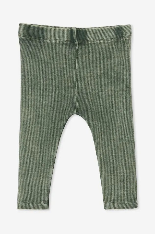 The Row Rib Skinny Legging Swag Green Wash Baby Cotton On Bottoms