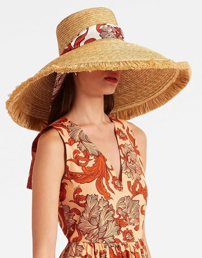 The Sun Hat Solid Light Beige Women La Double J Hats