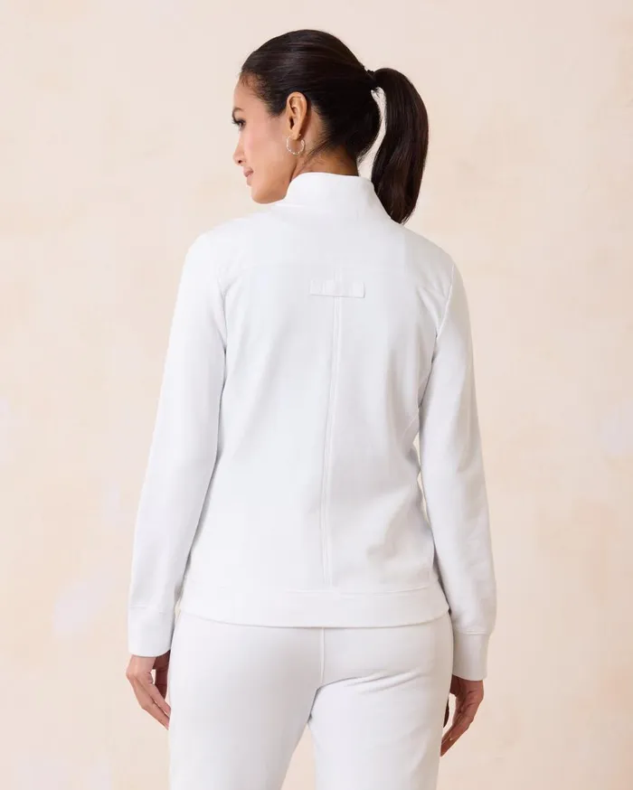 Tommy Bahama Aruba Tidal Fronds HalfZip Sweatshirt White Women Sweatshirts Tommy Bahama Aruba Tidal Fronds HalfZip Sweatshirt White Women Sweatshirts
