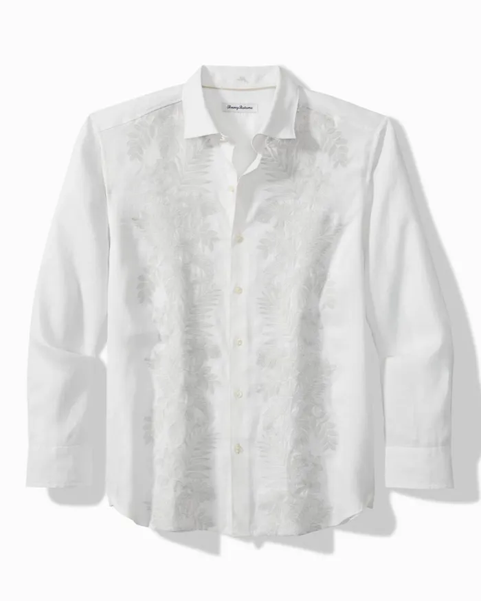 Tommy Bahama Big and Tall Down The Isle Linen LongSleeve Shirt White Big and Tall Shirts Tommy Bahama Big and Tall Down The Isle Linen LongSleeve Shirt White Big and Tall Shirts