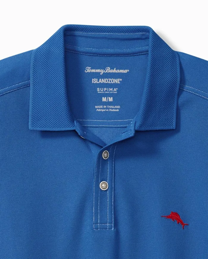Tommy Bahama Big and Tall Emfielder IslandZone Polo Palace Blue Big and Tall Polos