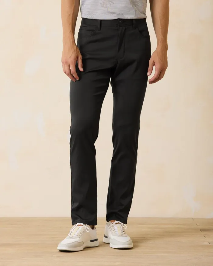 Tommy Bahama Big and Tall On Par IslandZone FlatFront Pants Harbor Mist Big and Tall Pants and Chinos