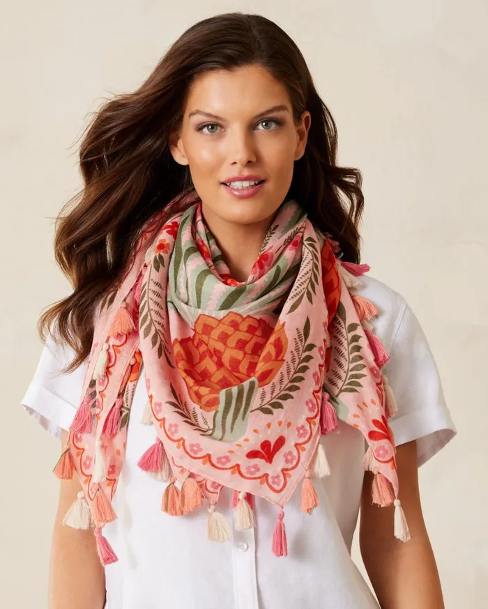 Tommy Bahama Essential Travel Wrap Black Women Scarves and Wraps