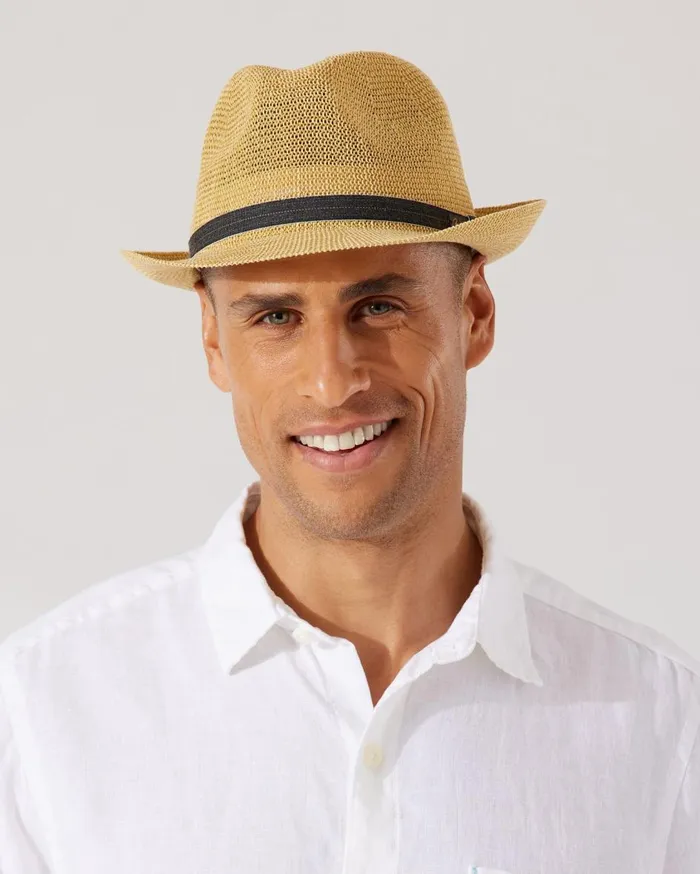 Tommy Bahama Graham Flat Cap Navy MenBig and Tall Hats and Caps