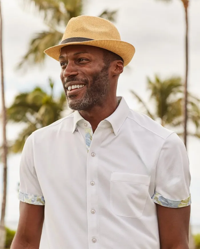Tommy Bahama Graham Flat Cap Navy MenBig and Tall Hats and Caps