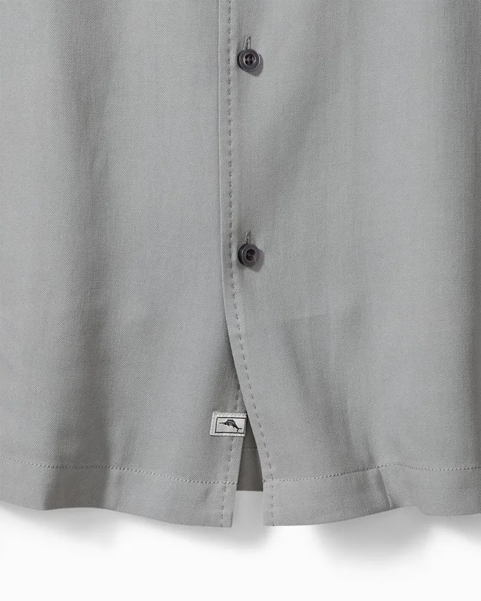 Tommy Bahama Hawaiian Herringbone Camp Shirt Dove Grey Men Shirts Tommy Bahama Hawaiian Herringbone Camp Shirt Dove Grey Men Shirts