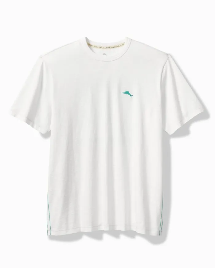 Tommy Bahama Island Destination ShortSleeve Lux TShirt White Men TShirts