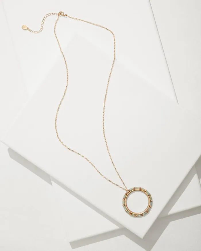 Tommy Bahama Kihei Collection Amazonite Pendant Necklace Gold Women Jewelry Collections Tommy Bahama Kihei Collection Amazonite Pendant Necklace Gold Women Jewelry Collections