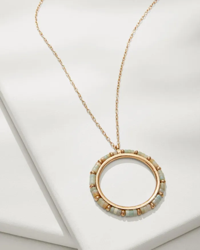 Tommy Bahama Kihei Collection Amazonite Pendant Necklace Gold Women Jewelry Collections Tommy Bahama Kihei Collection Amazonite Pendant Necklace Gold Women Jewelry Collections