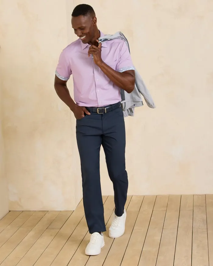 Tommy Bahama Latigo Beach LinenBlend FlatFront Pants Stone Khaki Men Pants and Chinos